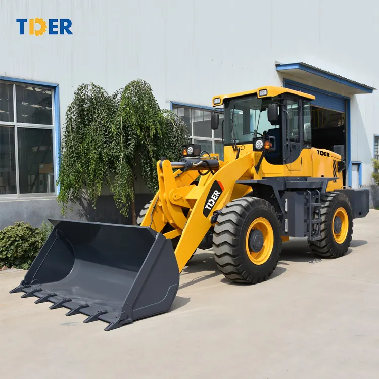 2800kg Weight 25KW Power Wholesale short turning radius TDER chinese loader wheel loader joystick 3 ton wheel loader