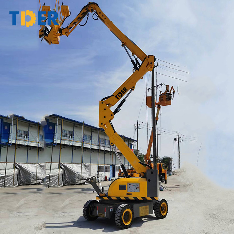 quality Hydraulic Electric Trailer Cherry Picker Towable Spider Articulated Boom Lift