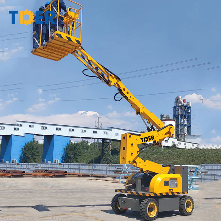 quality Hydraulic Electric Trailer Cherry Picker Towable Spider Articulated Boom Lift