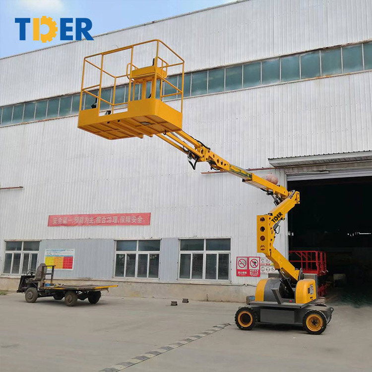 quality Hydraulic Electric Trailer Cherry Picker Towable Spider Articulated Boom Lift