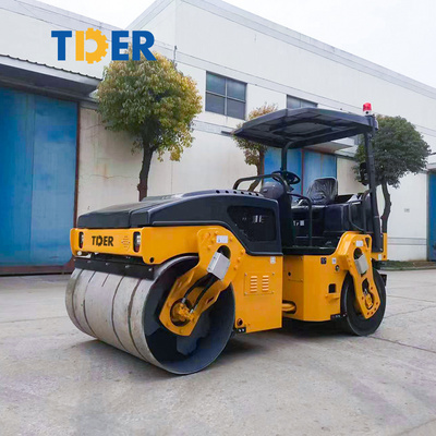 bull machine road roller compactor 6 ton vibratory road roller machine Rubber tire vibratory road roller