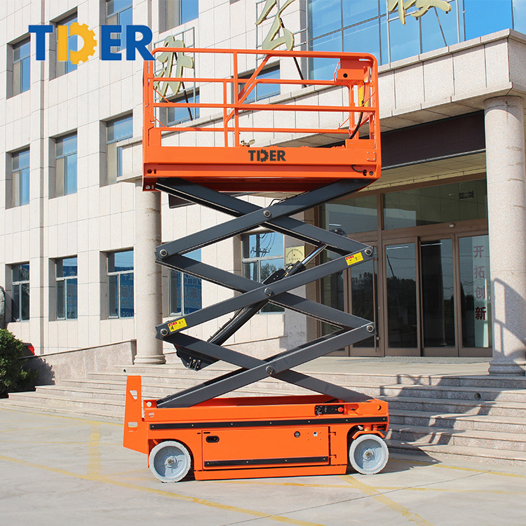 Price Negotiable 4-18m Manual Moving Mini One Man Lift Battery Hydraulic Electric Aerial Mobile Scissor Lift