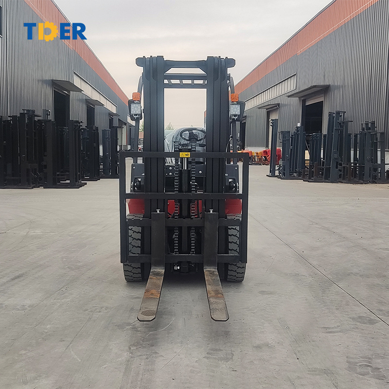 TDER Japanese Engine 3T 2.5 Ton Gabelstapler Forklift Truck Gas Price Gasoline/Lpg Dual Fuel Forklift