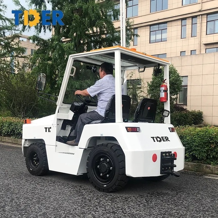 57HP New Condition Quality Euro 3 Transportation Vehicle TDER manufacture airport cargo luggage tractor tow tractor with cabin