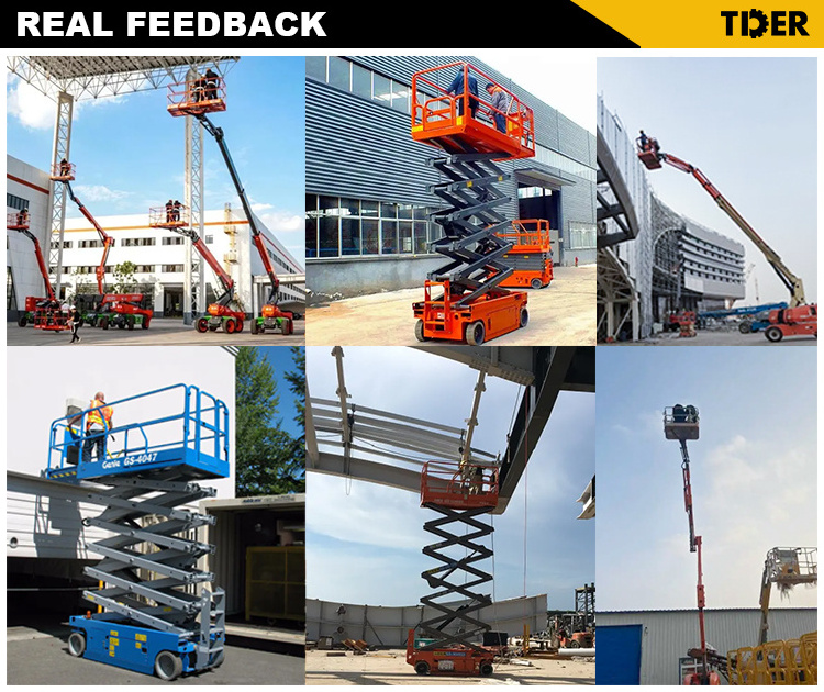 Semi Automatic Aerial Work Electric Scaffold Lift Stationary Aerial Lift Scaffolding hydraulic scissor lift