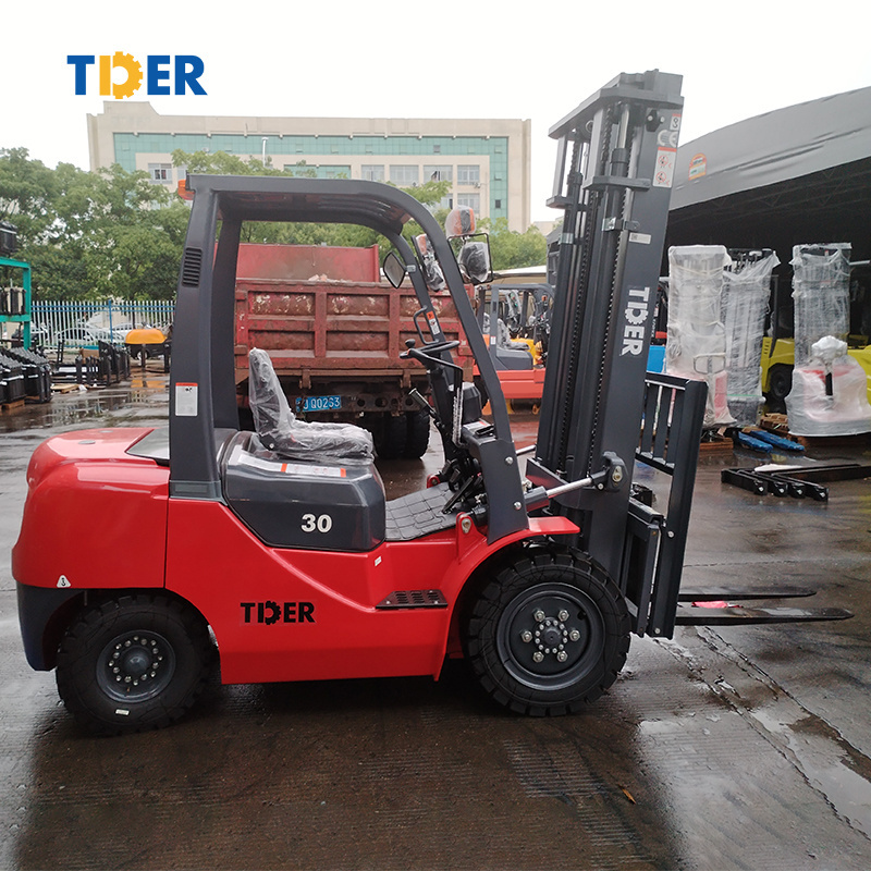 TDER NEW 4wd forklift 3 3.5 4 5 6 7 8 10 ton 6000 7000 kg 4x4 diesel Off-road forklift all terrain forklift with Fork/attaments