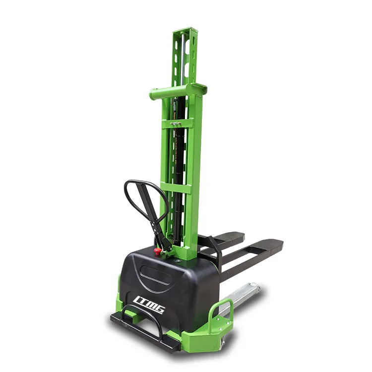 LTMG Warehouse Forklift 500kg 700kg 1000kg Semi Electric Full Electric Self Loading Stacker with Lithium Battery