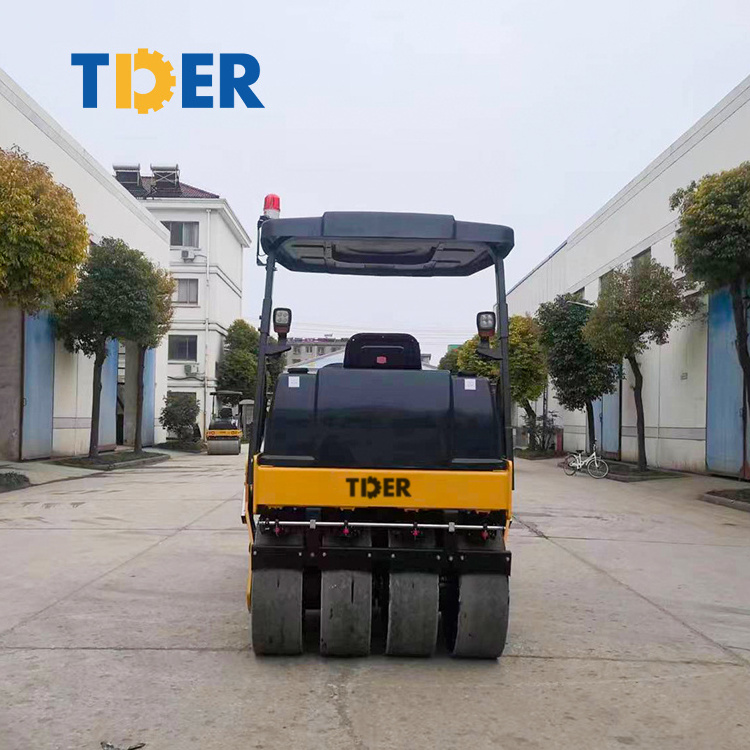 bull machine road roller compactor 6 ton vibratory road roller machine Rubber tire vibratory road roller