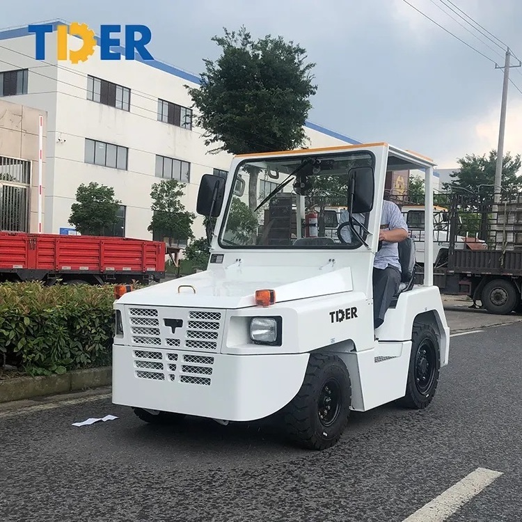 57HP New Condition Quality Euro 3 Transportation Vehicle TDER manufacture airport cargo luggage tractor tow tractor with cabin