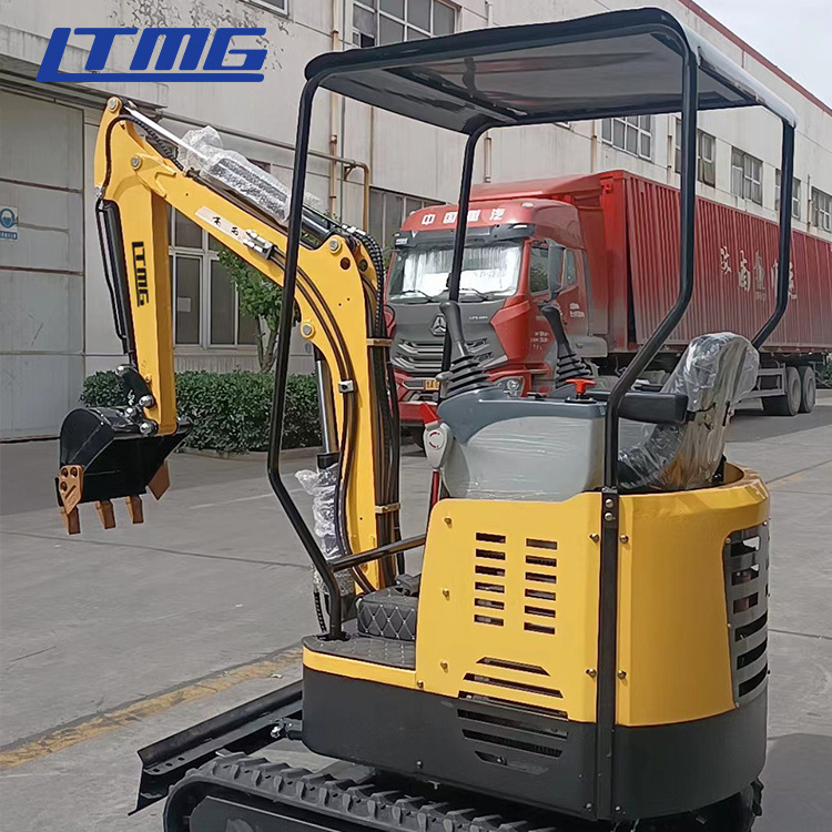 China Electric excavator battery mini 0.8ton micro digger bagger small towable backhoe