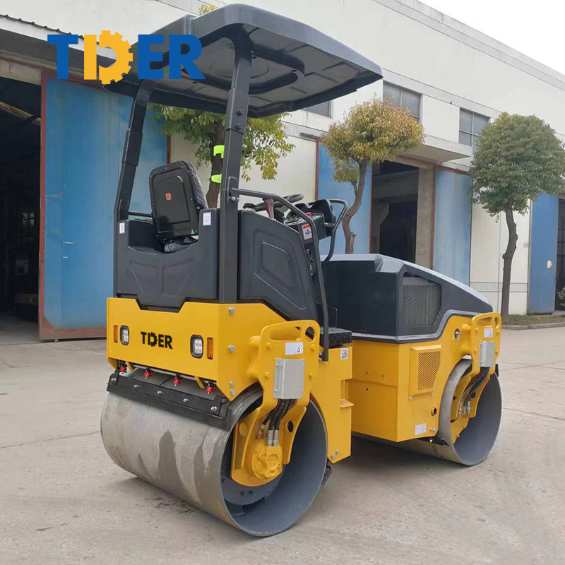 Diesel engine 1 ton 2 ton 3 ton compactor road roller construction machinery vibratory asphalt roller price