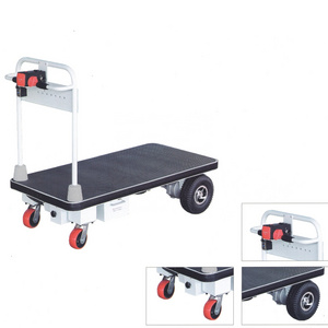 Electric Motor Power Platform Cart Material handling Electric platform Cart electric small garden cart