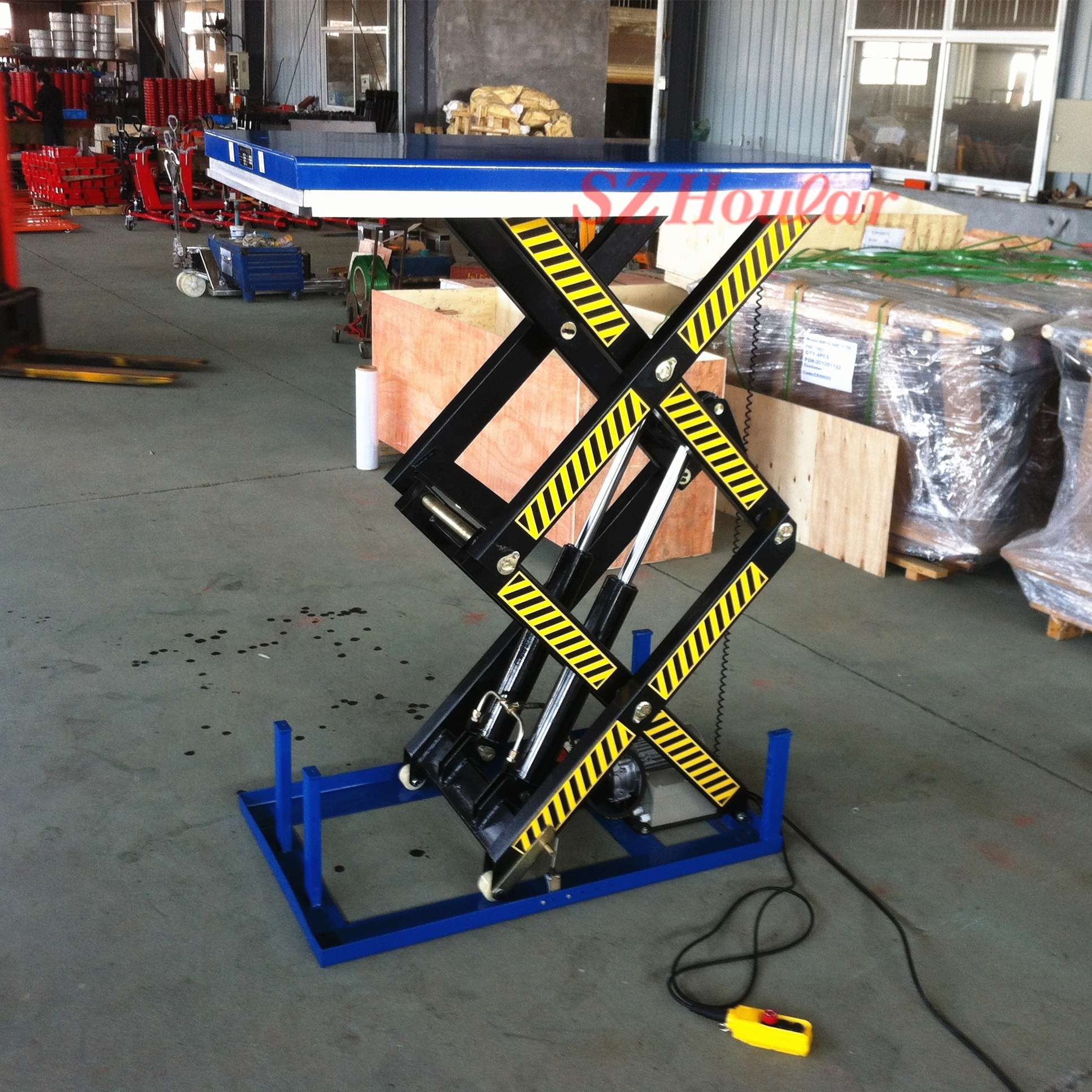 material lifting machine hydraulic table lift platform hydraulic lift truck electric