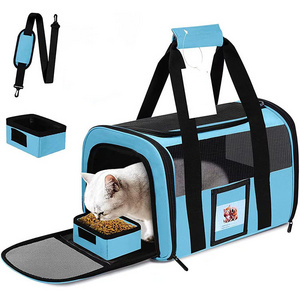 Extra Large Pet Carrier 20 lbs+, Soft Sided Cat Carriers for Large Cats Under 25 lbs, Folding Big Dog Carrier