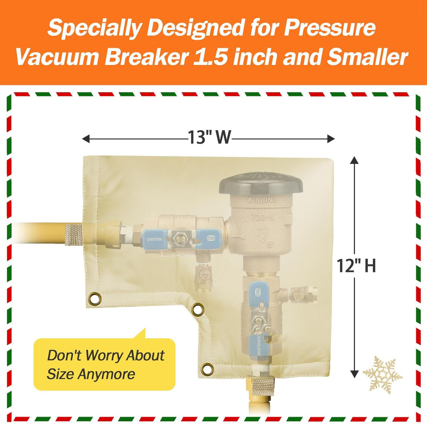 Winter Water Well Pump Covers Sprinkler Valve Cover Insulated Protects from Severe Snow and Intense Sun