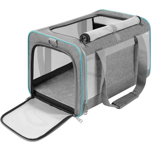 Pet Carrier for Large Cats 20 lbs+ / Soft Sided Small Dog Carrier Bag for Big Cat, Transport Carrier Long Trips