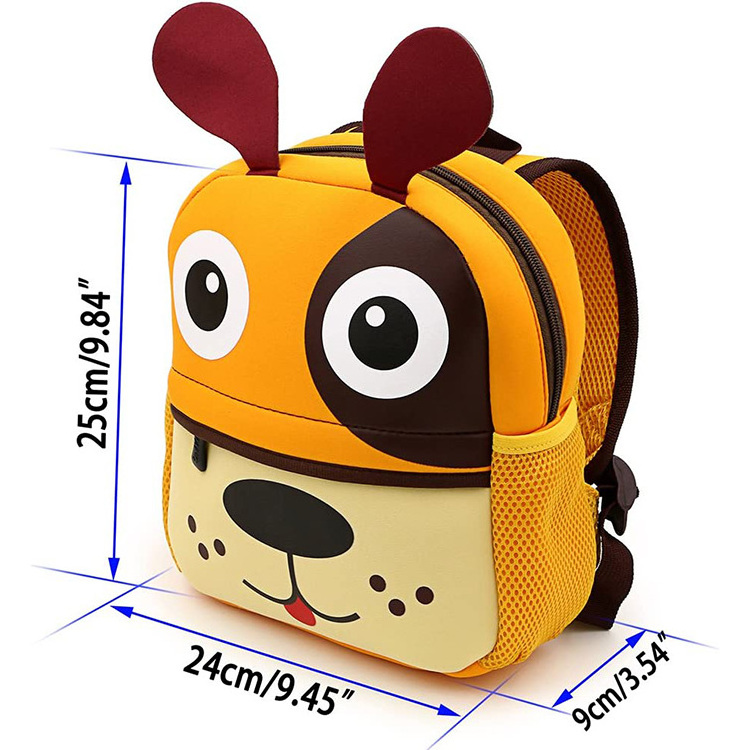 Wholesale Custom Logo With Dog Picture Baby Kids School Bags Backpack for kids