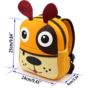 Wholesale Custom Logo With Dog Picture Baby Kids School Bags Backpack for kids