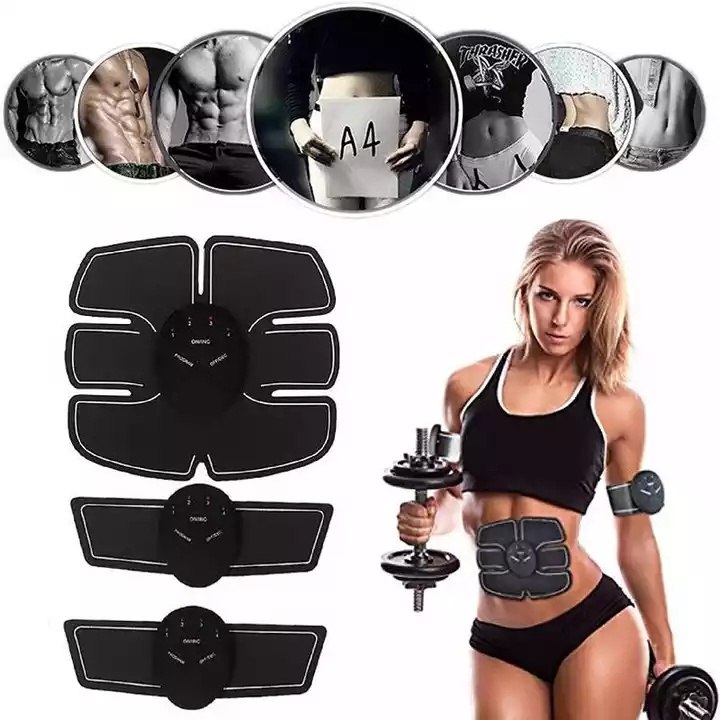 Wireless EMS Muscle Stimulator Toner ABS Abdominal Hip Trainer Weight Loss Fitness Shaping Electric Body Slimming Massager