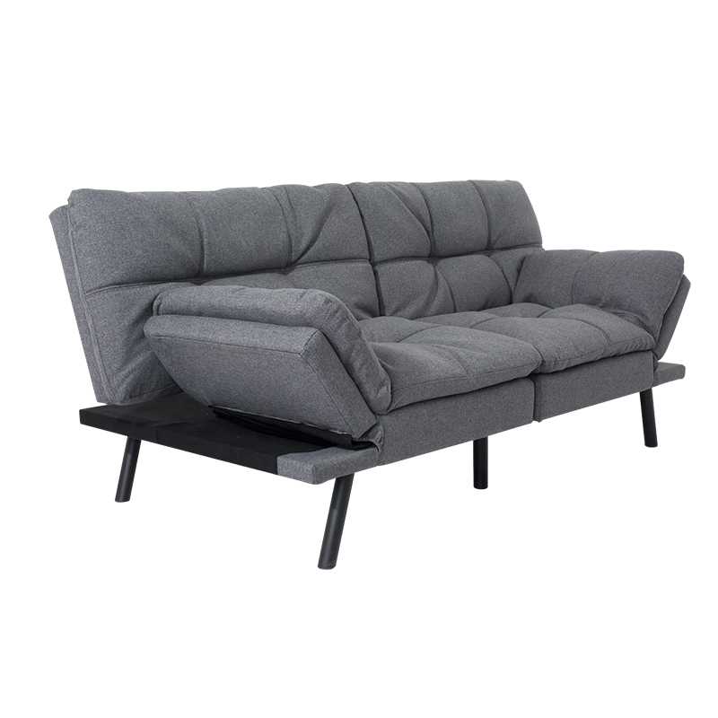 High Quality China Memory Foam Modern Design Tufted Futon Folding Small Two or Three 2 or 3 Seater Metal Sleeping Cum Sofa Bed