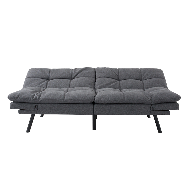 High Quality China Memory Foam Modern Design Tufted Futon Folding Small Two or Three 2 or 3 Seater Metal Sleeping Cum Sofa Bed