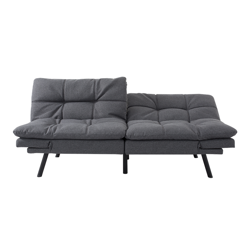 High Quality China Memory Foam Modern Design Tufted Futon Folding Small Two or Three 2 or 3 Seater Metal Sleeping Cum Sofa Bed