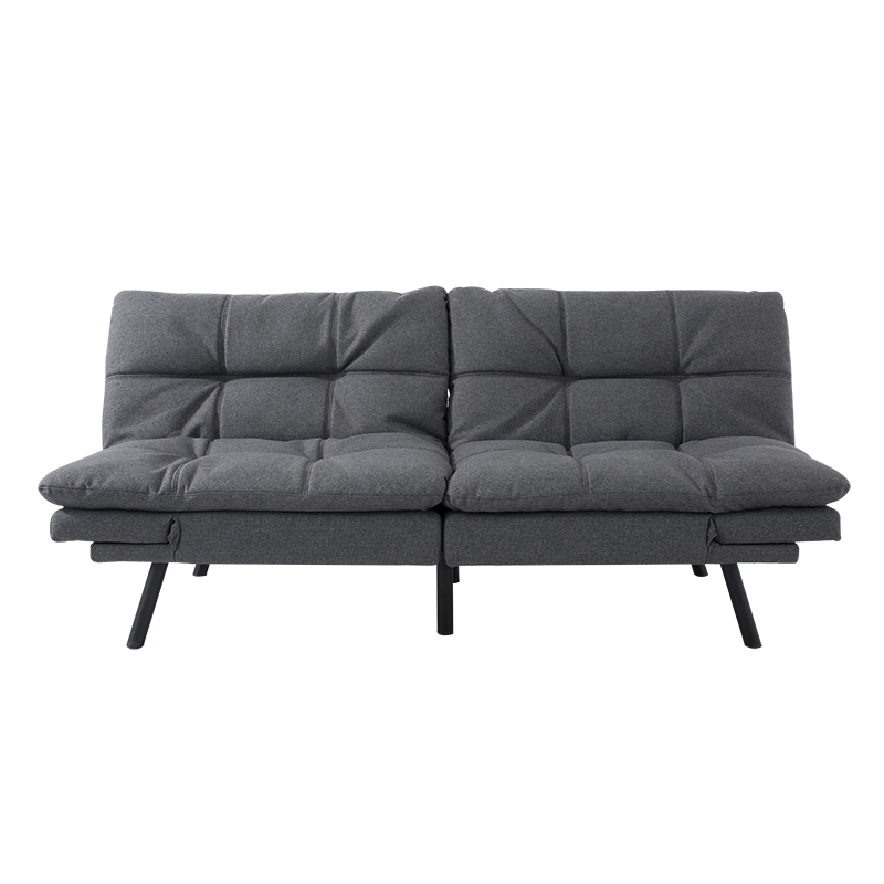 High Quality China Memory Foam Modern Design Tufted Futon Folding Small Two or Three 2 or 3 Seater Metal Sleeping Cum Sofa Bed