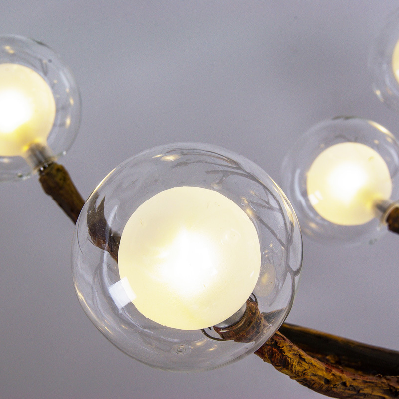 Hand blown circular borosilicate glass lamp covers glass shade