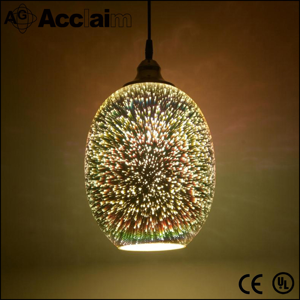 Professional China Factory Manufacturer 3D Glass Pendant Light Chandelier Hanging Lamp For Home