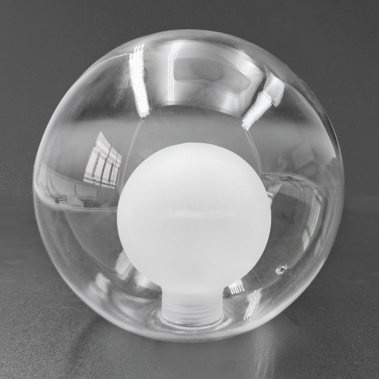 Hand blown circular borosilicate glass lamp covers glass shade