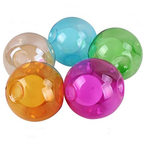 Hand blown circular borosilicate glass lamp covers glass shade