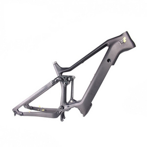 New LightCarbon Enduro Full Suspension Ebike Frameset Designing For Bafang Motor