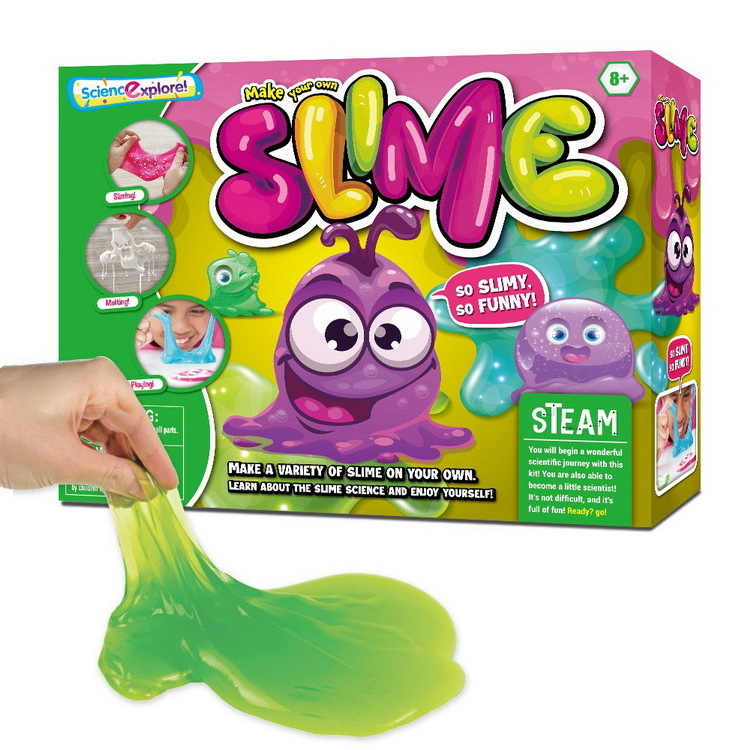 Scientific Experiment Kids Toy Set Crystal Clay Diy Foaming Glue Slime