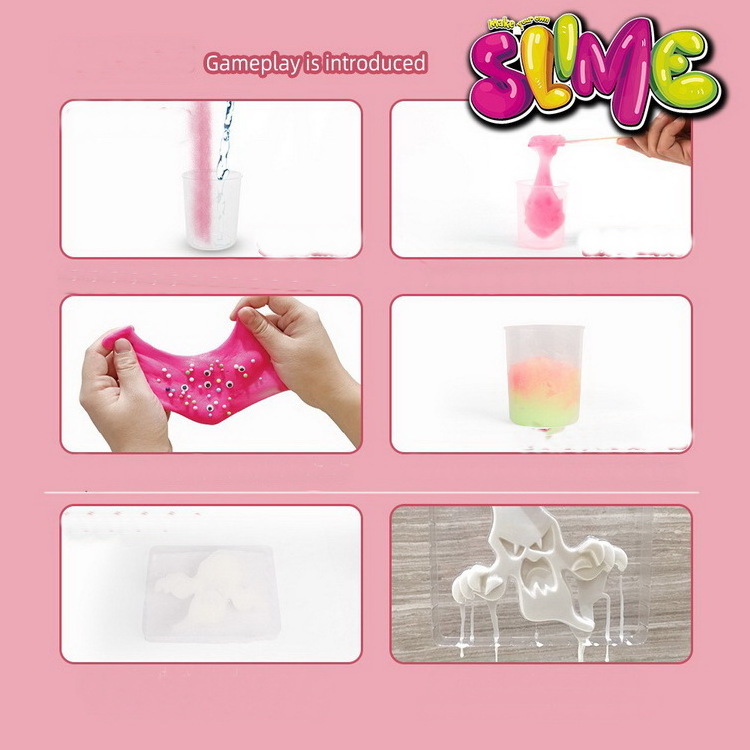 Scientific Experiment Kids Toy Set Crystal Clay Diy Foaming Glue Slime