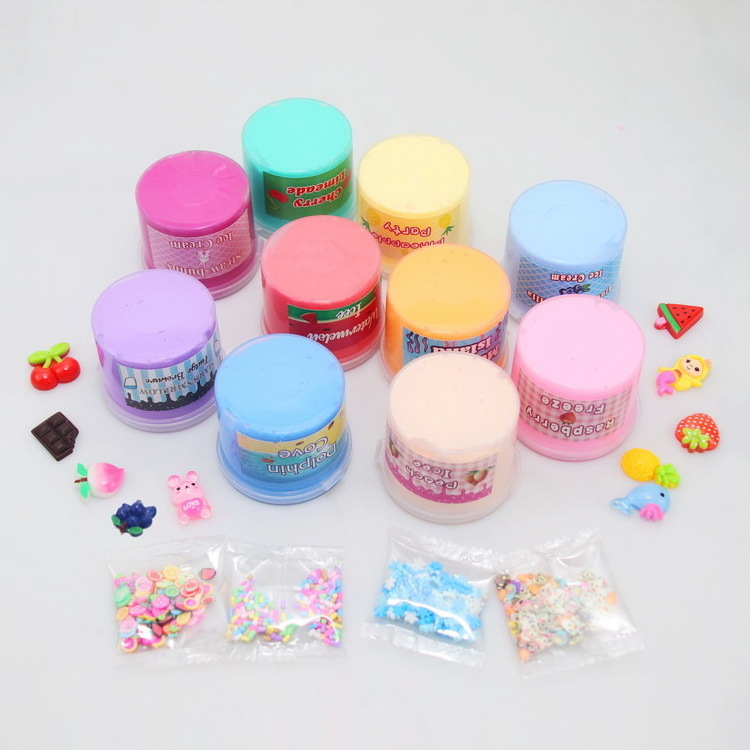 60ml Cotton Clay Butter Mud Colored Slime Kit Toys