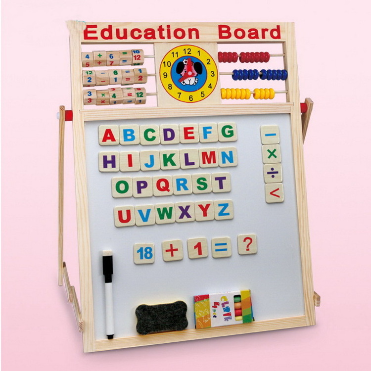 Magnetic Drawing Board Writing Wooden Graffiti Children's Learning Toy