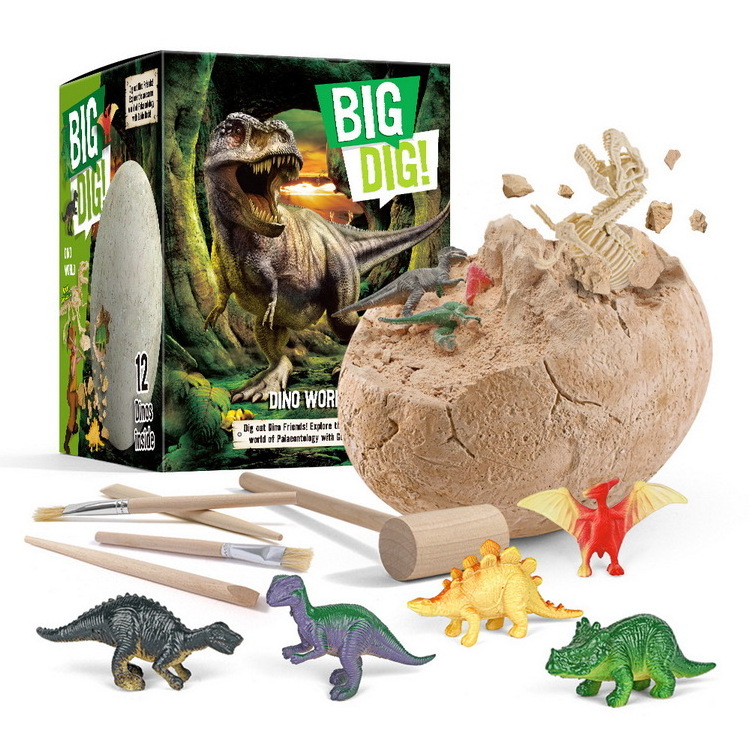 Puzzle Model Fossil Dinosaur Egg Excavation Archaeological Toy