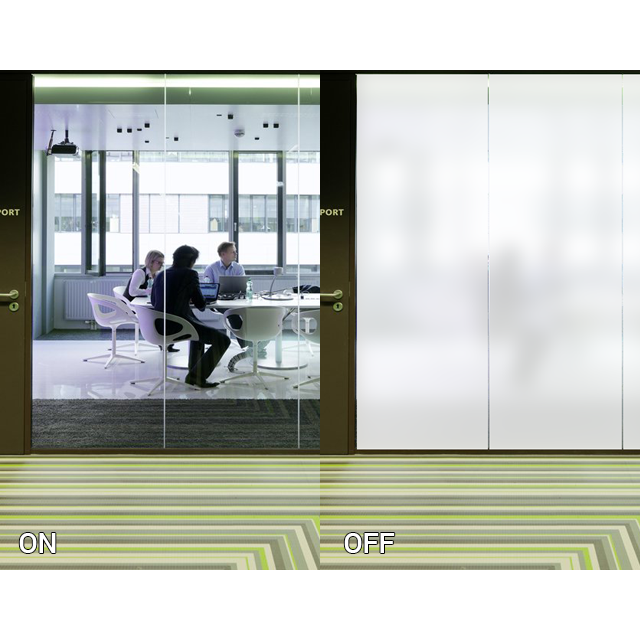 Electrochromic Smart Film Self Adhesive Switchable Pdlc Privacy Glass Film For Home Windows