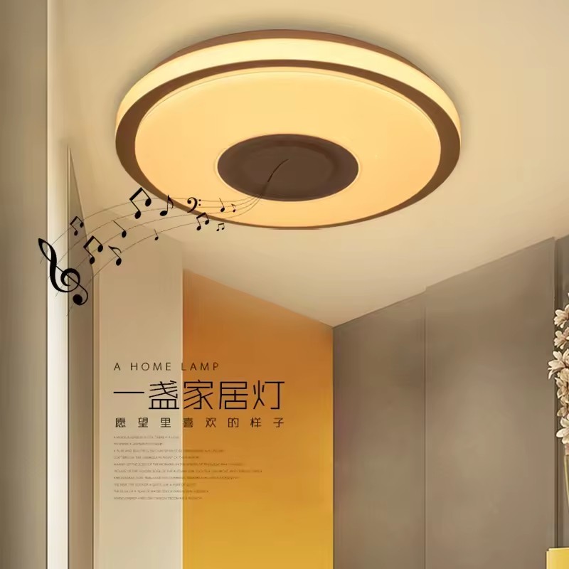 RGB Coolest Voice Activation Smart Light Fixtures Music Dimmable Bluetooth WIFI Fixture Ceiling Light for Bedroom Bathroom