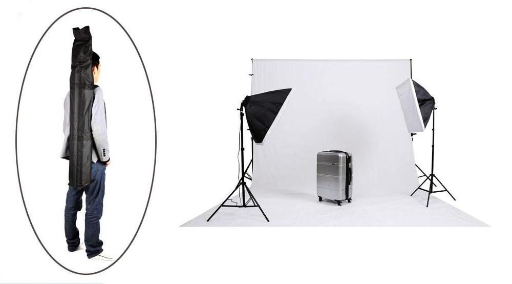 Lightdow Photograph Background Support Equipment Softbox+Backdrop+Light Stand+Umbrella+Reflector Green Screen Kit