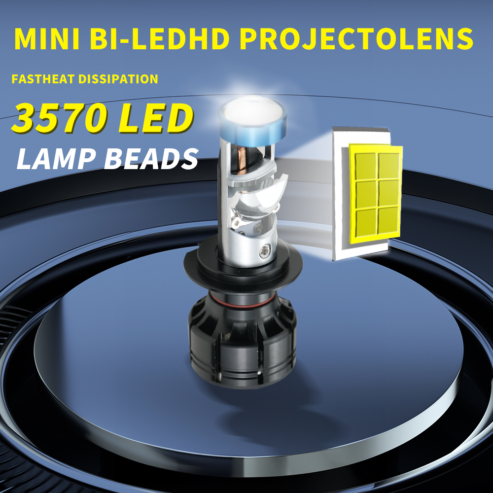 Mini 6500K 80W P5Plus H8 H9 30000lm Bi-Led Projector Laser Led Headlight H11