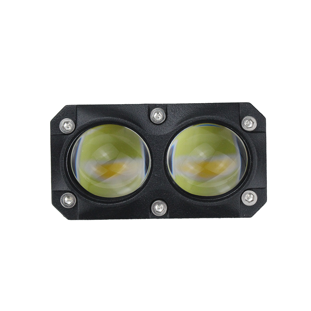 U29 High Power 90w 4x4  Mini Led Spot Driving Light Double Color 4WD Led Car Lights Led Projector Lens Headlight with Fan