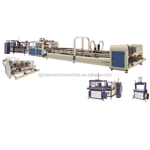 Automatic cardboard glue pasting corrugated carton box folding gluing machine for carton factory 2023 hot products