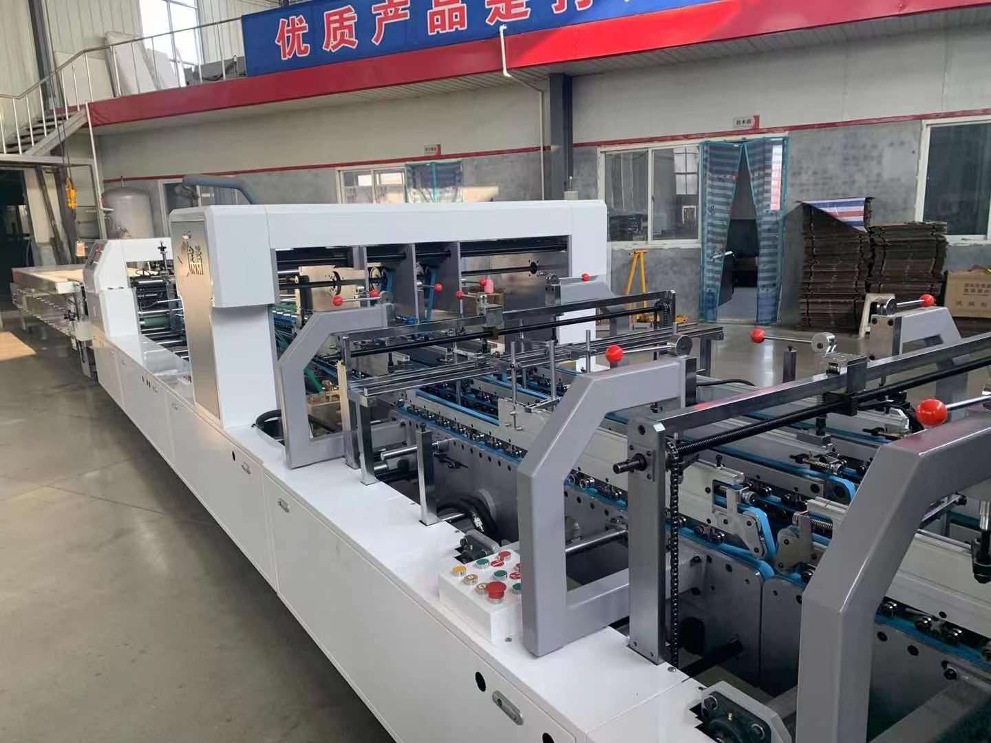 Automatic Folder Gluer Crash Lock Bottom Paper Restaurant Spare Parts Gluing Machine Cold Glue Continuous Automatic 380V