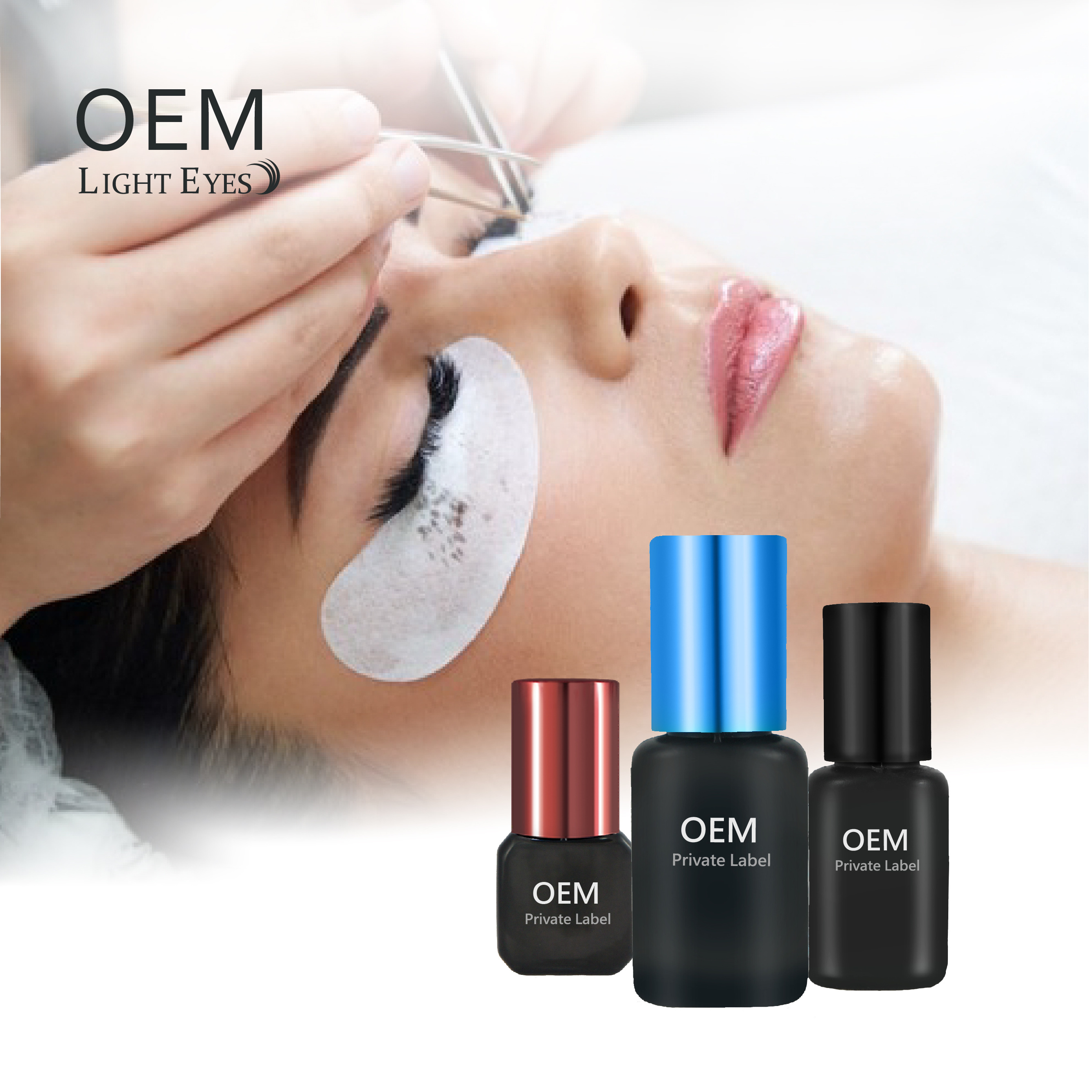 1 Second Low Humidity Lashglue Eyelash Extension Adhesive 5ml Low MOQ Glue