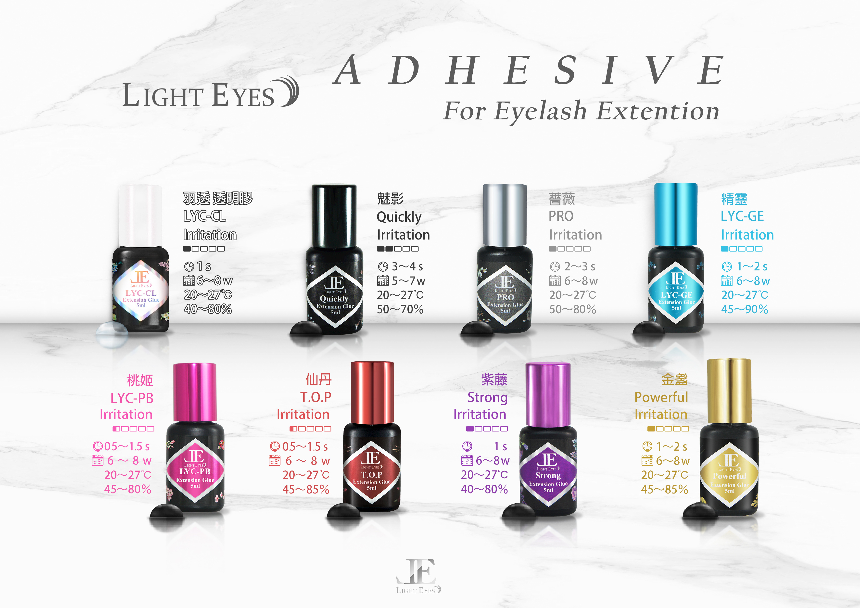 LIGHTEYES No Irritation Clear Glue Low Fume Lash Glue Adhesive