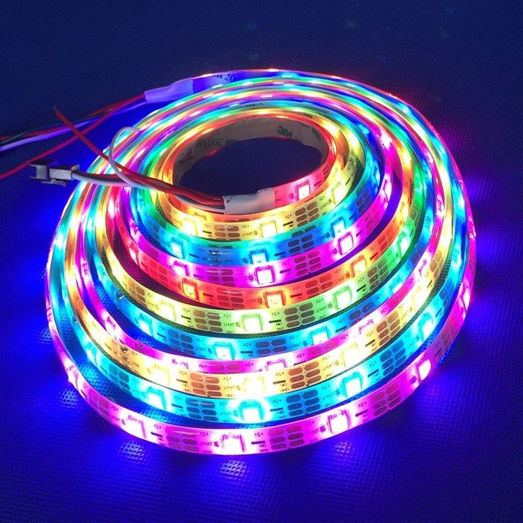 ws2812b led light outdoor use 2200K 6500K ws2811   5050 flexible 120led/m rgb led strip light color change