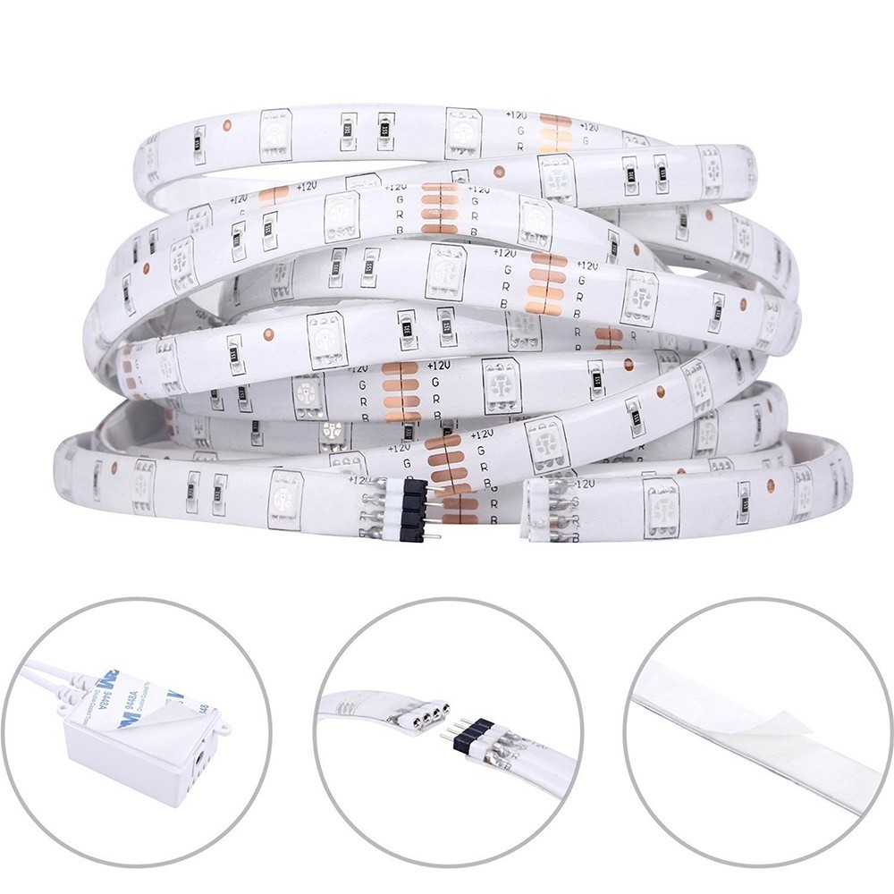 ws2812b led light outdoor use 2200K 6500K ws2811   5050 flexible 120led/m rgb led strip light color change