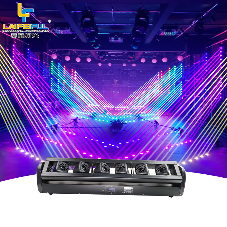 Lightful Professional night club laser light bar 6x2w full color laser bar moving head dj beam lazer lights