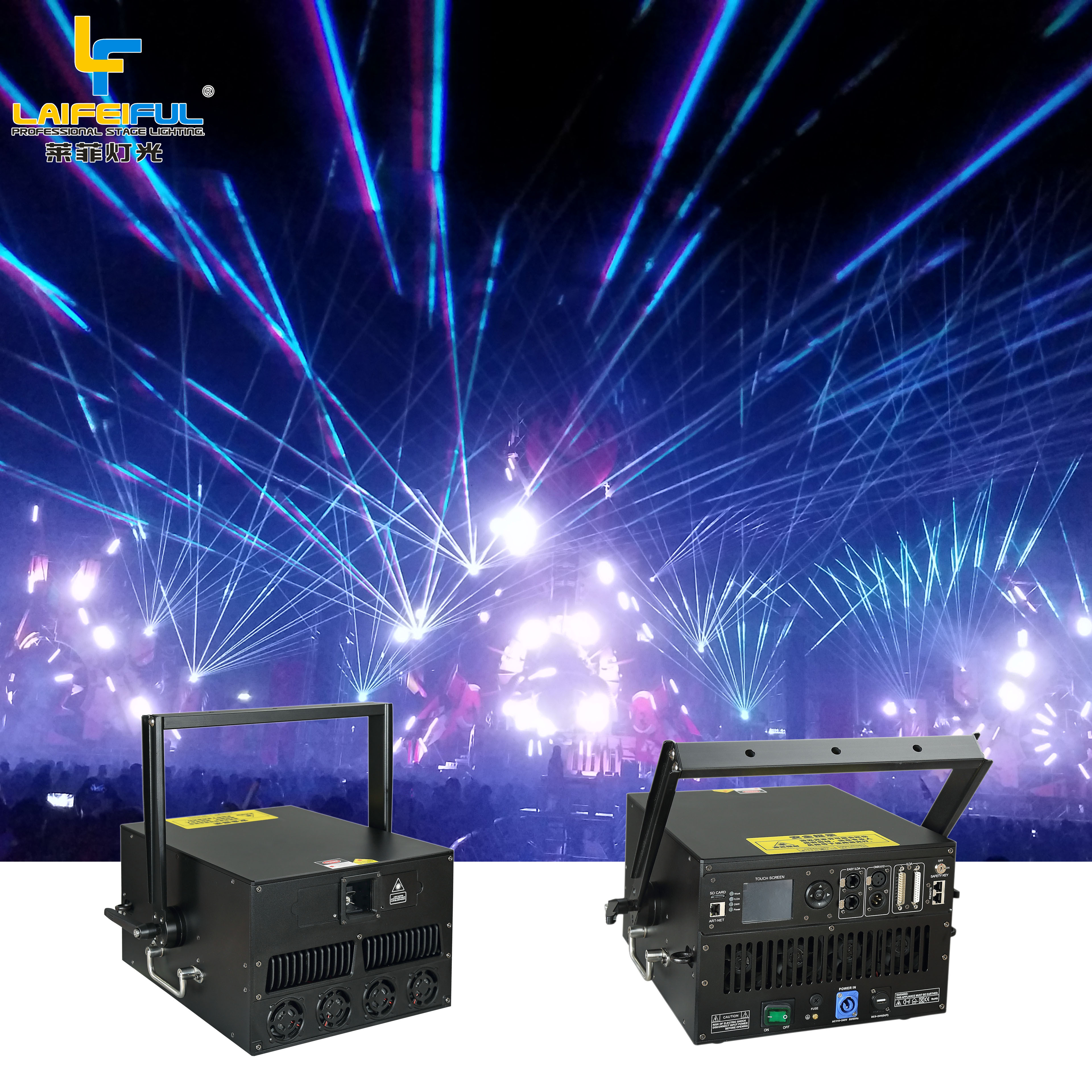 stage lighting equipment professional laser 30w rgb laser FB4  concert stage effect 30w ilda laser